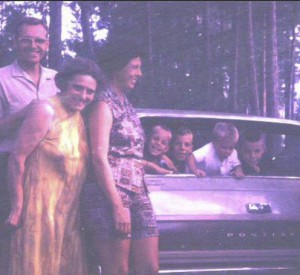 Grandma, Dad, Mom and the angelic kids